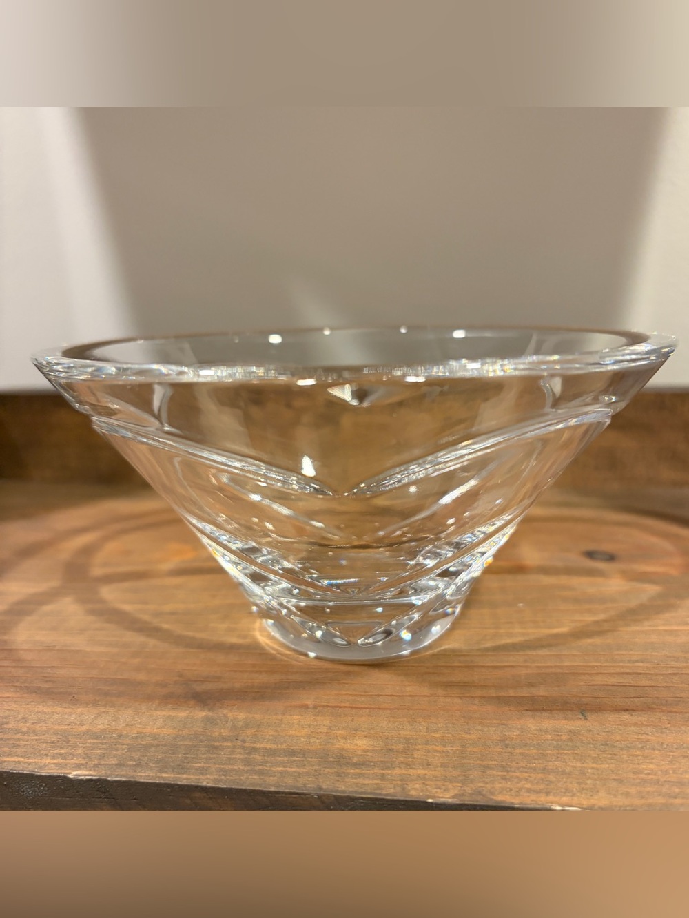 Signed Waterford Wishes Love & Romance 6” Crystal Bowl 2 Hearts !!!
